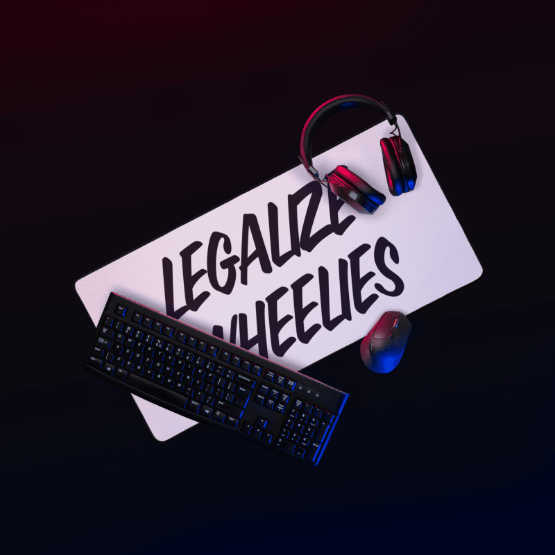 (PRE ORDER) Legalize Wheelies Desk Mat / Mouse Pad
