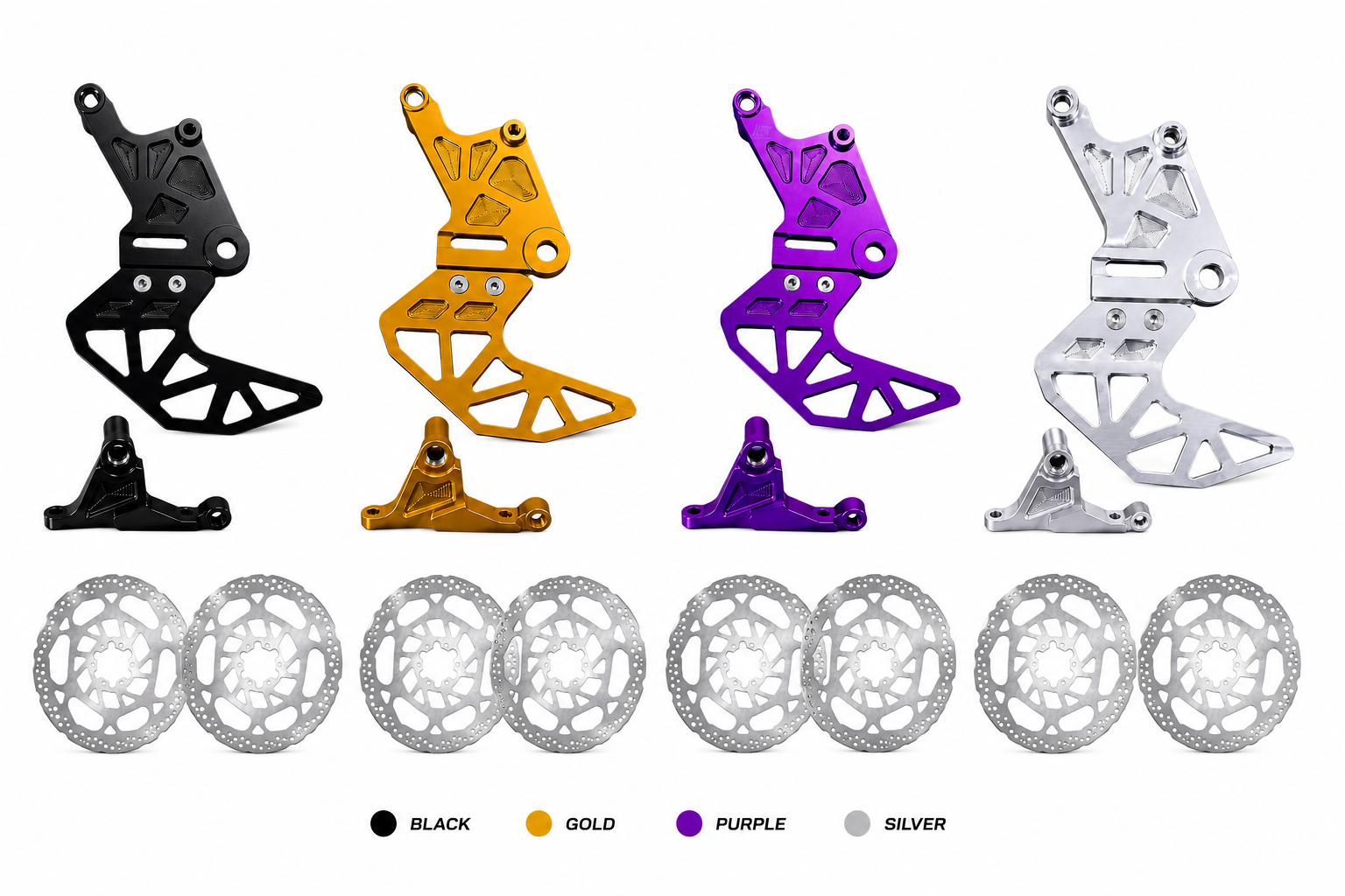 240mm Front Rear Brake Disc Rotor Kit with Caliper Adapter Bracket for Sur Ron Light Bee E-Bike Brake Upgrade