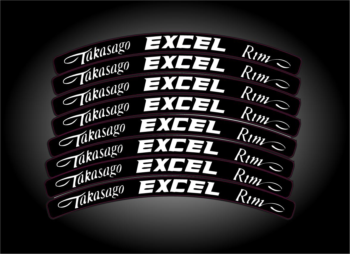 Fake Excel Rims Excel Rim Stickers – Full Throttle Designs