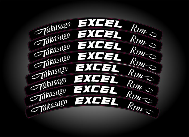 Excel Rim Stickers