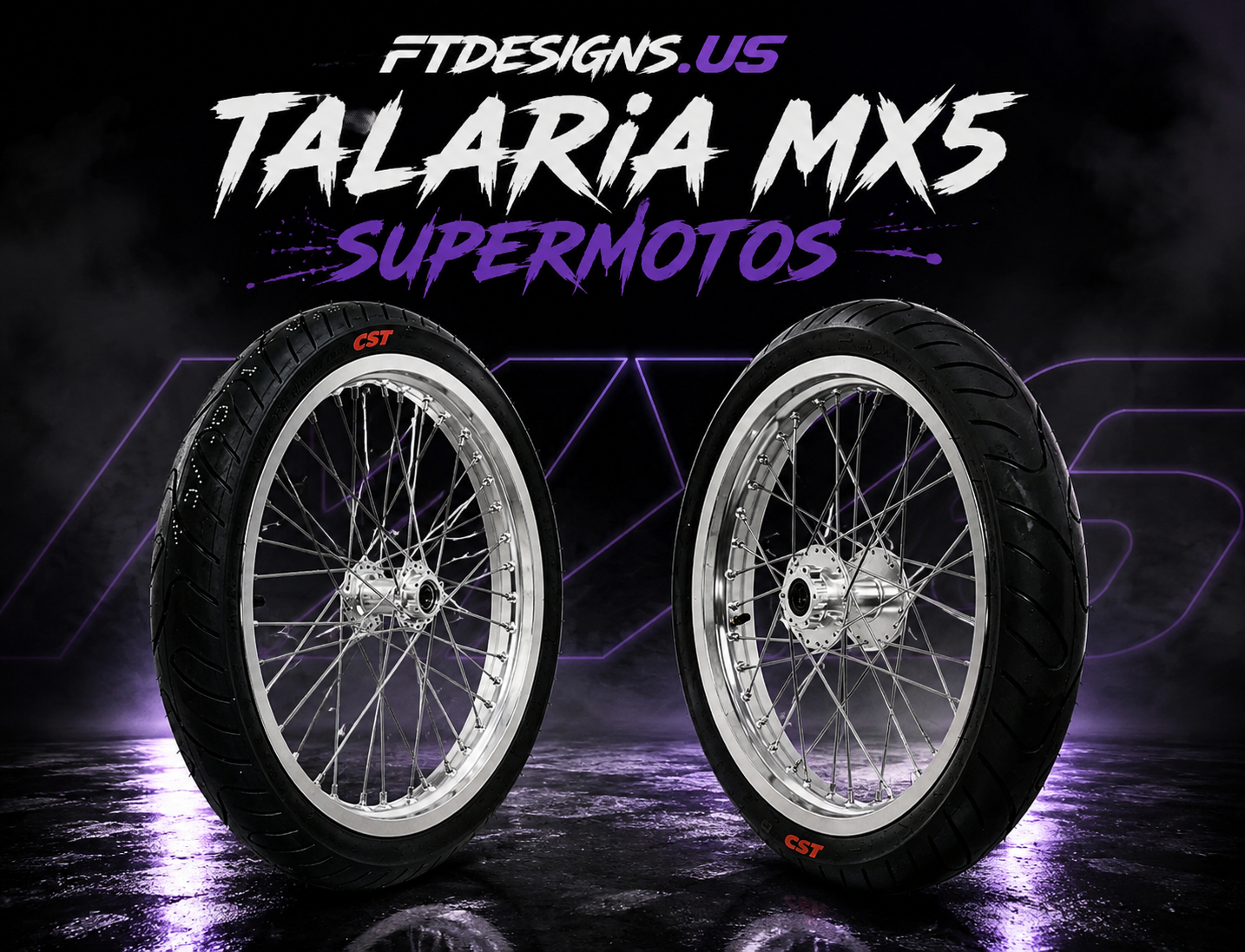 Talaria MX5 Supermoto Wheelset