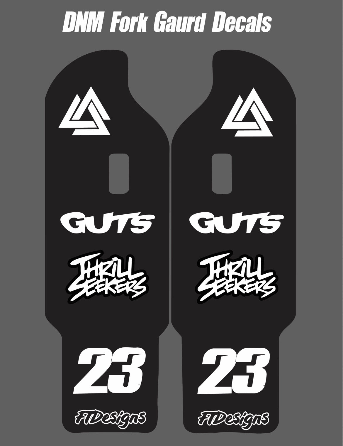 FTD - DNM Fork Gaurd Decals