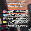 Personalized Social Media Decals