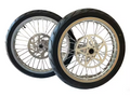 (PRE ORDER) Chrome Silver Surron Light Bee X (LBX) 17" Supermoto Rim and Tire