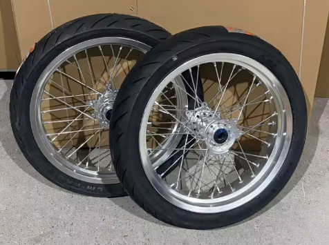 (PRE ORDER) Ultra Bee Supermoto 17inch Front and Rear Aluminum Alloy Rim with Tire