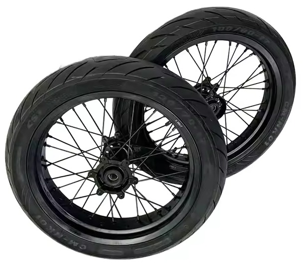 (PRE ORDER) Ultra Bee Supermoto 17inch Front and Rear Aluminum Alloy Rim with Tire